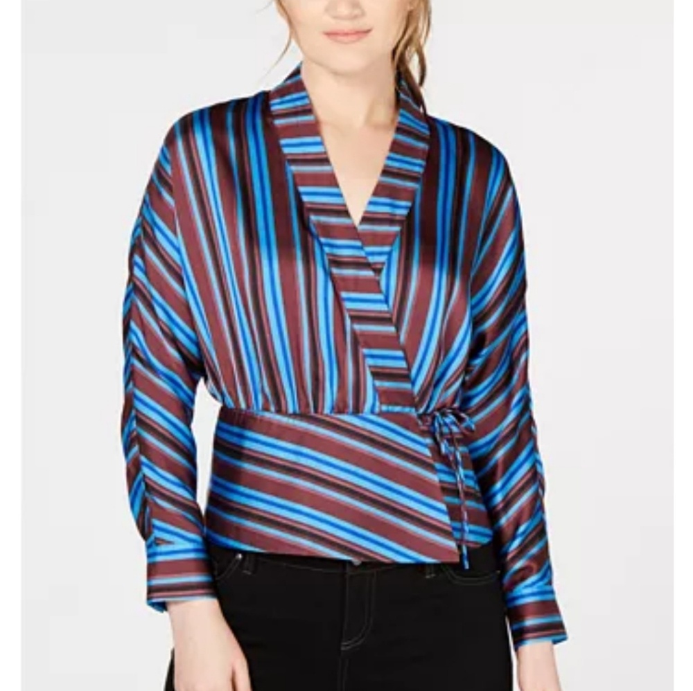 INC INTERNATIONAL  CONCEPTS STRIPED TOP LARGE